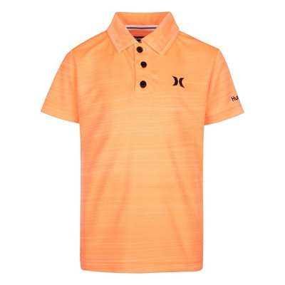 boys H20-dri Polo T Shirt, Bright Mango Heather, Large US