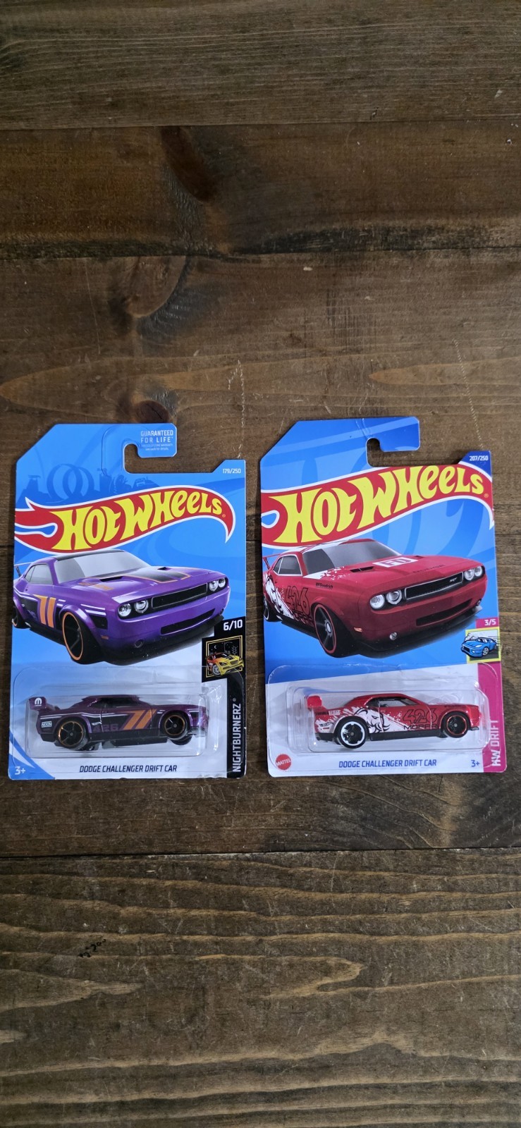 2022 Hotwheels Dodge Challenger Drift Car Lot of 2