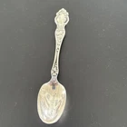 Wallace Sterling Violet Baby Spoon Antique Mono Mary Agnes & 07 The Year Born
