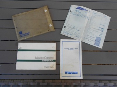 1976 Mazda Cosmo Rotary Engine Owners Operating Manual & Extras Original OEM