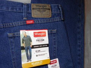 Mens Wrangler Premium Relaxed Fit 9760WDR Jeans Size 40 X 30