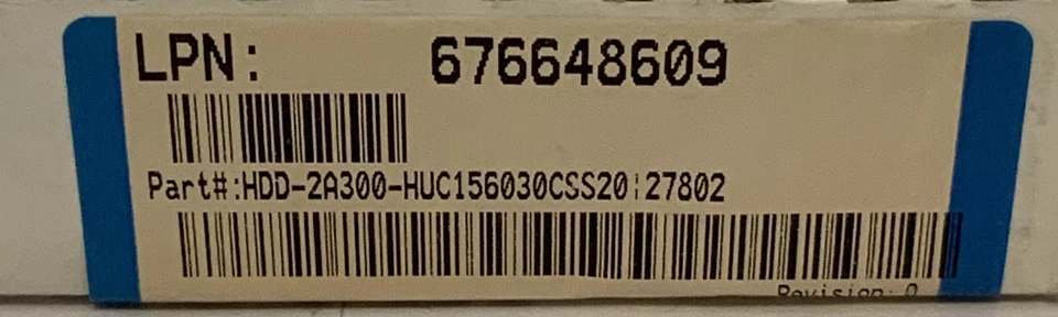 Supermicro HDD-2A300-HUC156030CSS20 300GB 15000RPM 12Gbps 2.5" Hard Drive "O1C" - Image 3 of 3