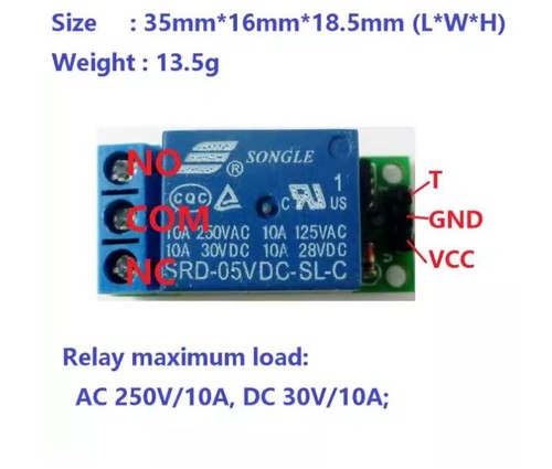 5V Flip Flop Latch Relay Module Bistable Self locking Switch Board for ...