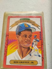 1989 Ken Griffey Jr No. 4 Donruss Diamond Card Outfielder