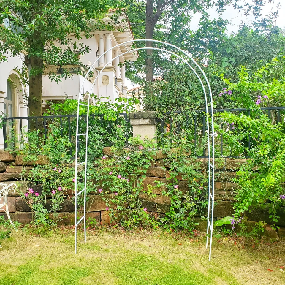 Pérgola de metal de 7,9 pies de alto x 4,6 pies de ancho para decoración fiestas Foto 3 de 4