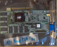 ATI Rage 128 AGP 16MB SDRAM VGA Graphics Card Heatsink Multi Monitor