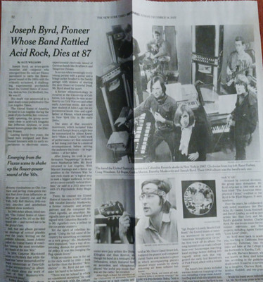 Joseph Byrd 87 Acid Rock Karl Wallinger 66 Don Schlitz 73 Brad Arnold Obit NYT