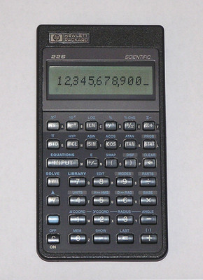 Hewlett Packard HP 22S Scientific Calculator - Wissenschaftlicher Taschenrechner