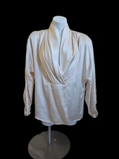 Cream Betu Silk Blouse