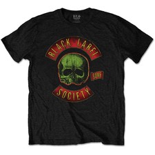 Men's Black Label Society Skull Logo Slim Fit T-shirt Large Black