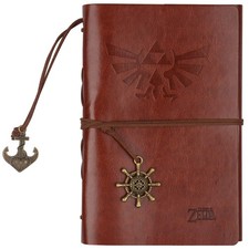ONE250 Legend of Zelda Journal, Writing Travel Diary, 7.2x5.1 Brown