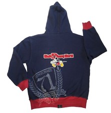 Disney World Mickey Mouse Zip Hoody Sweatshirt Jacket Shirt M Vintage Style Blue