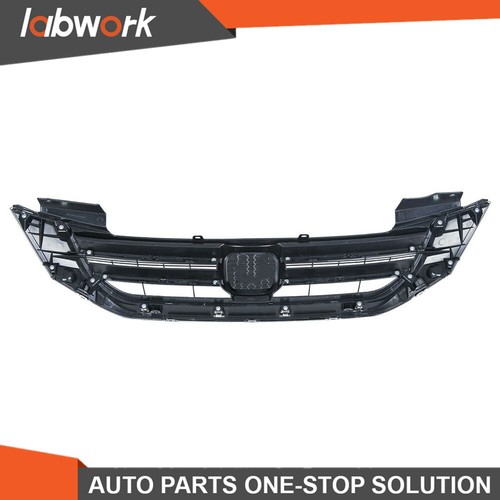 Labwork Front Bumper Hood Replacement Grill For Honda Accord 2013-2015 4d Chrome - Picture 5 of 11