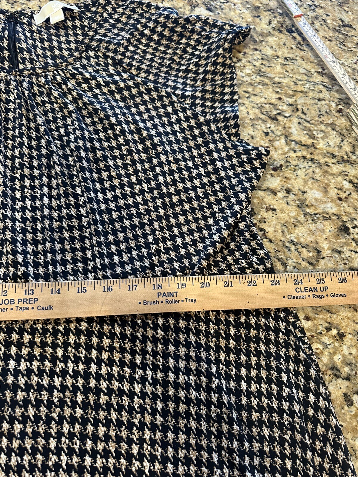 Michael MICHAEL KORS houndstooth pattern cap slee… - image 3