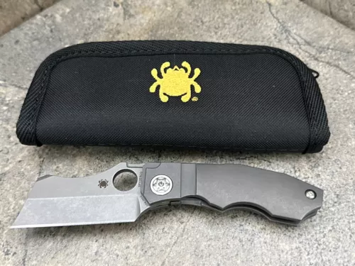 Spyderco Stovepipe Knife Titanium Handle CPM S20V C260TIP