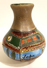 Eduardo Vega Art Pottery Vase 4.5" Vintage "EUC"