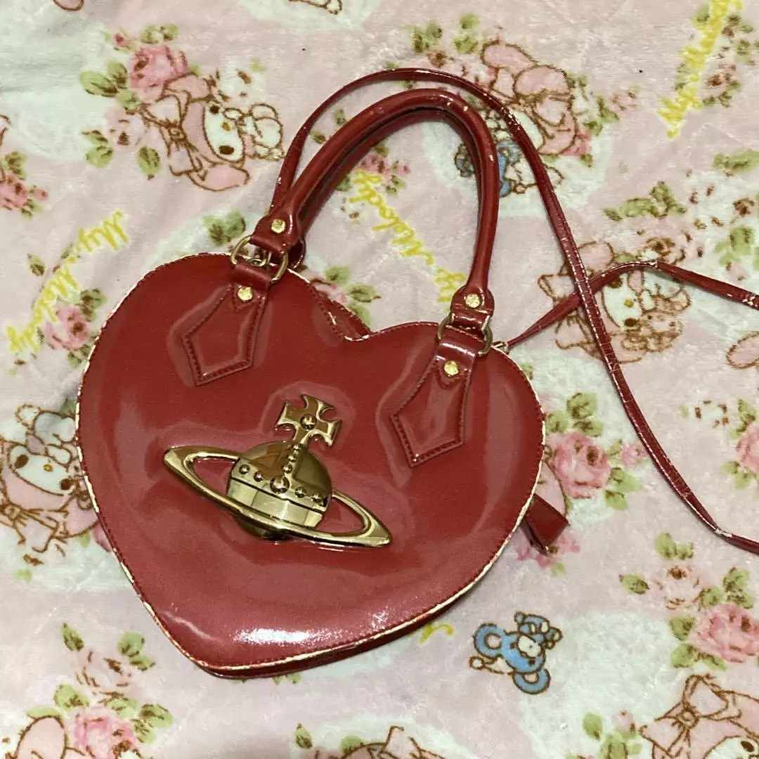 Red Heart Shaped Handbag