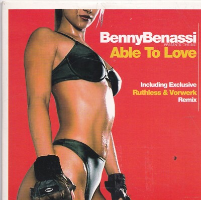 Benny Benassi-Able To Love cd maxi single 6 tracks cardsleeve