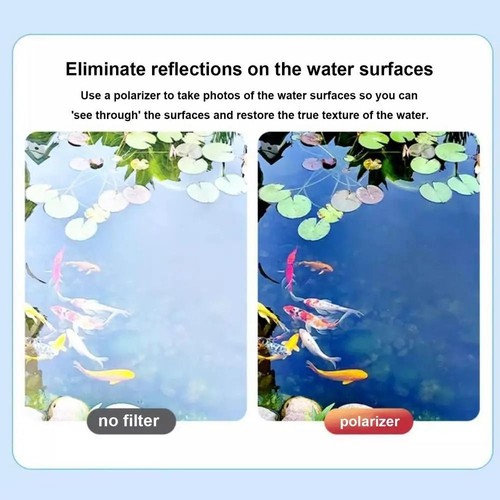 High-definition CPL Filter with Clip Cpl Polarizing Lens Water Surfaces - Picture 8 of 12