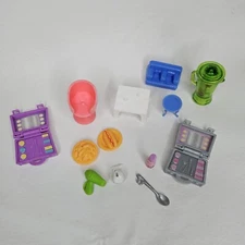 Poly Pocket Mixed Lot Furniture Blender Plate Makeup Case Hot Dog Spoon Beauty