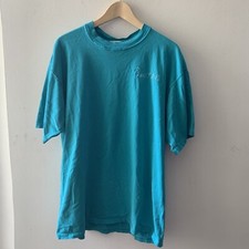 Vintage Russel Athletic Mens Shirt Size Large. Made In USA 90s turquoise color.