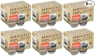 Boyd's Coffee Organic Red Wagon Coffee Dark Roast Single serve