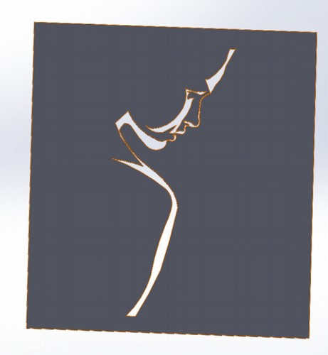 15 DXF Feile CNC 2 G-CODE Ind.Laser Cut Oberfräse Plasma Wasser DAMEN PANEL Nr.0912 - Bild 11 von 24