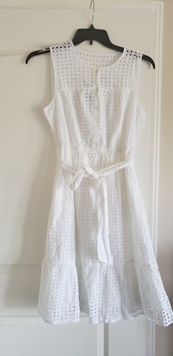 j crew all over eyelet dress