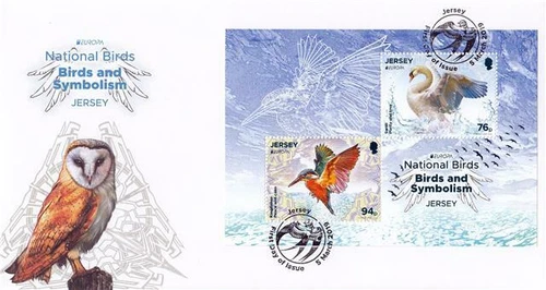 2019 National Birds (M/S) - Jersey Post First Day Cover