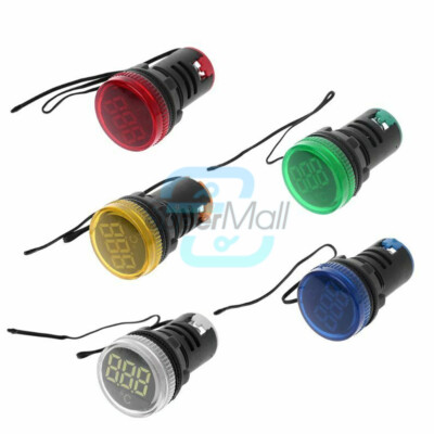 22mm AC50-380V Mini LED Digital Display Thermometer Temperature Meter Garge
