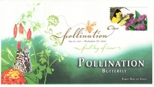 AO-4156-1, 2007, Pollination,  FDC,  Digital Color Postmark, Add-on Cachet, Wash