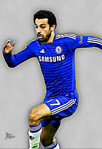Mohamed Salah "Chelsea" Original Pop Art Print - 13 x 19 Poster