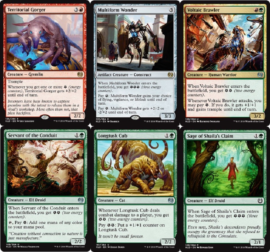 Energy Beasts Deck - Multiform Wonder for MTG Magic Gathering with 60 Cards