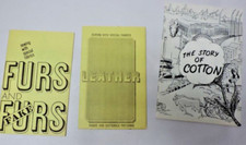 4 1970s Sewing Educational Pamphlets Lot: Fake Fur/Cotton/Leather