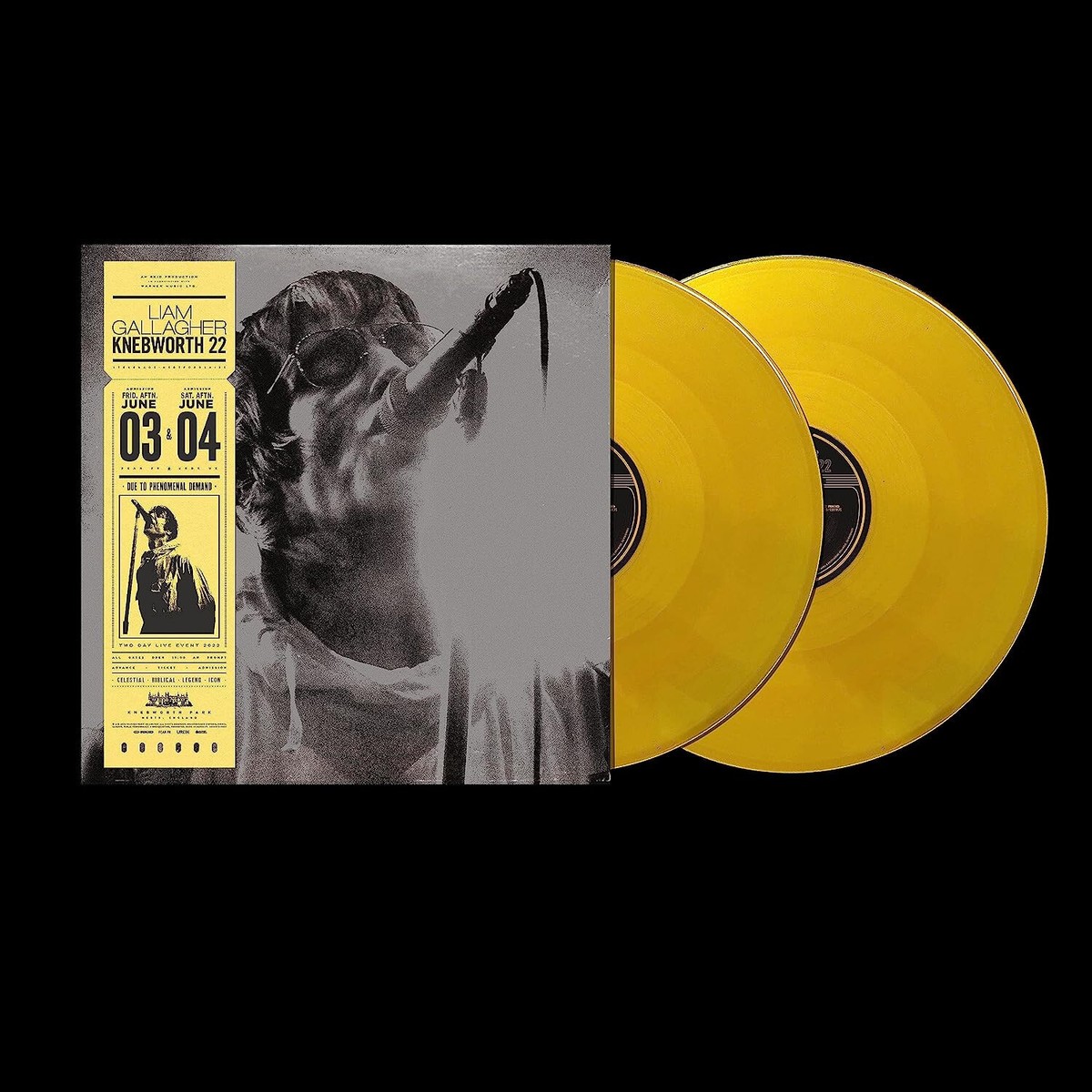 Liam Gallagher Knebworth Yellow LP オアシス Liam Gallagher Knebworth Yellow LP オアシス Liam Gallagher