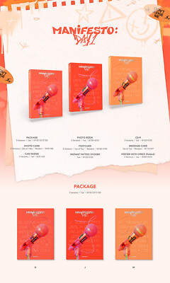ENHYPEN [MANIFESTO:DAY 1] Album CD+Photo Book+4 Card+Badge+Poster+