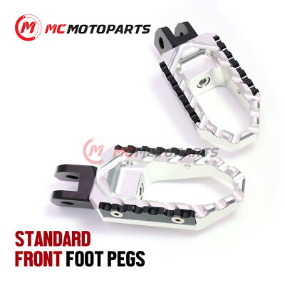 Silver TRC Rider Touring Foot Pegs For Razor SX125 SX350 SX500