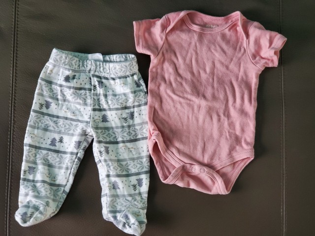 Download Chick Pea Baby Girl's Set Footed Pants & Pink Bodysuit ...