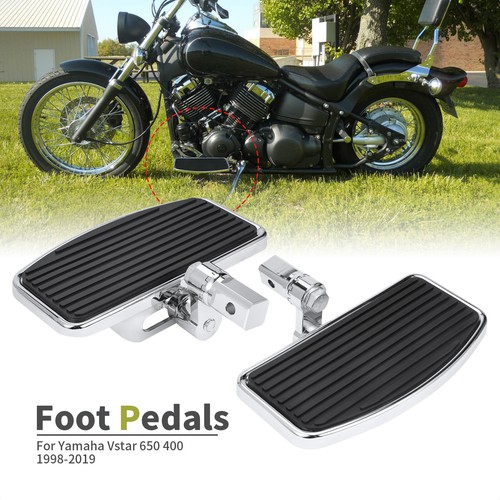 Front Rider Footboards Floorboards for Yamaha V-Star XVS400 650 1100 1988-2016 - Picture 8 of 12