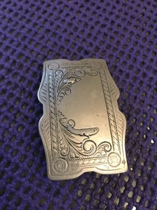 Vintage German Silver Belt Buckle Semashow