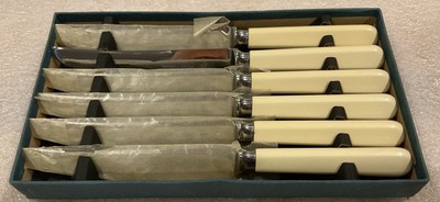Sheffield Stainless Steel Table Cutlery, Oxhead Products, Set of 6