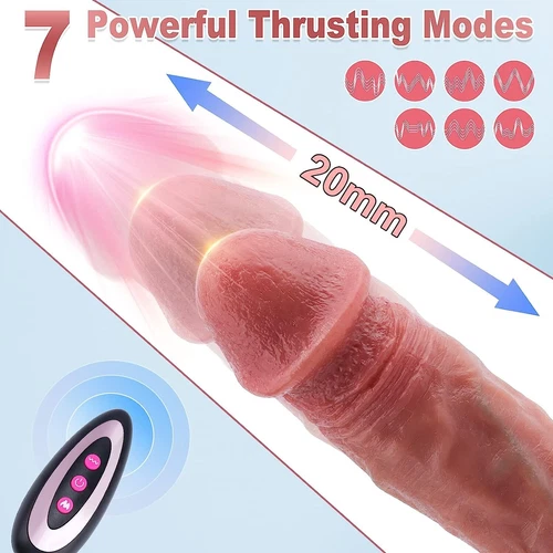 Remote Control Wireless Realistic Dildo Vibrator Massager Sex Toys For Women - Picture 4 of 16
