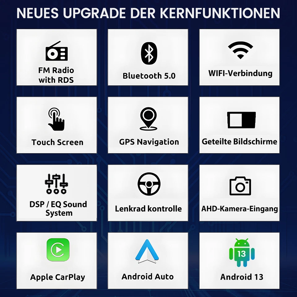 Android Radio 2+32GB Für Opel Corsa C Astra H Vectra C Zafira Carplay Navi GPS - Bild 4 von 4