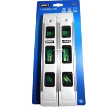 HART Torpedo Levels Magnetic Edge 9-in Top-Read Green Window White 2pc Tool  NEW