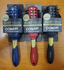 2 or 3 Pk: Conair Velvet Touch SMOOTH SHINE Round Brush CHOOSE R8P2a