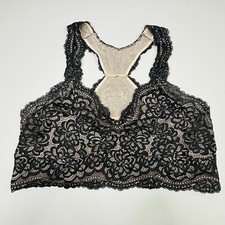 Torrid Lace Bralette Bra SZ 2 V-Neck Pull On Racerback Unlined