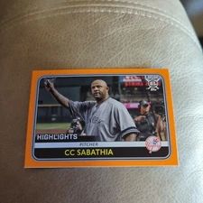 2020 Topps Big League CC SABATHIA Orange Highlights #288
