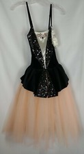 REVOLUTION DANCEWEAR BALLET COSTUME WITH CLOVES WOMENS SZ SA 