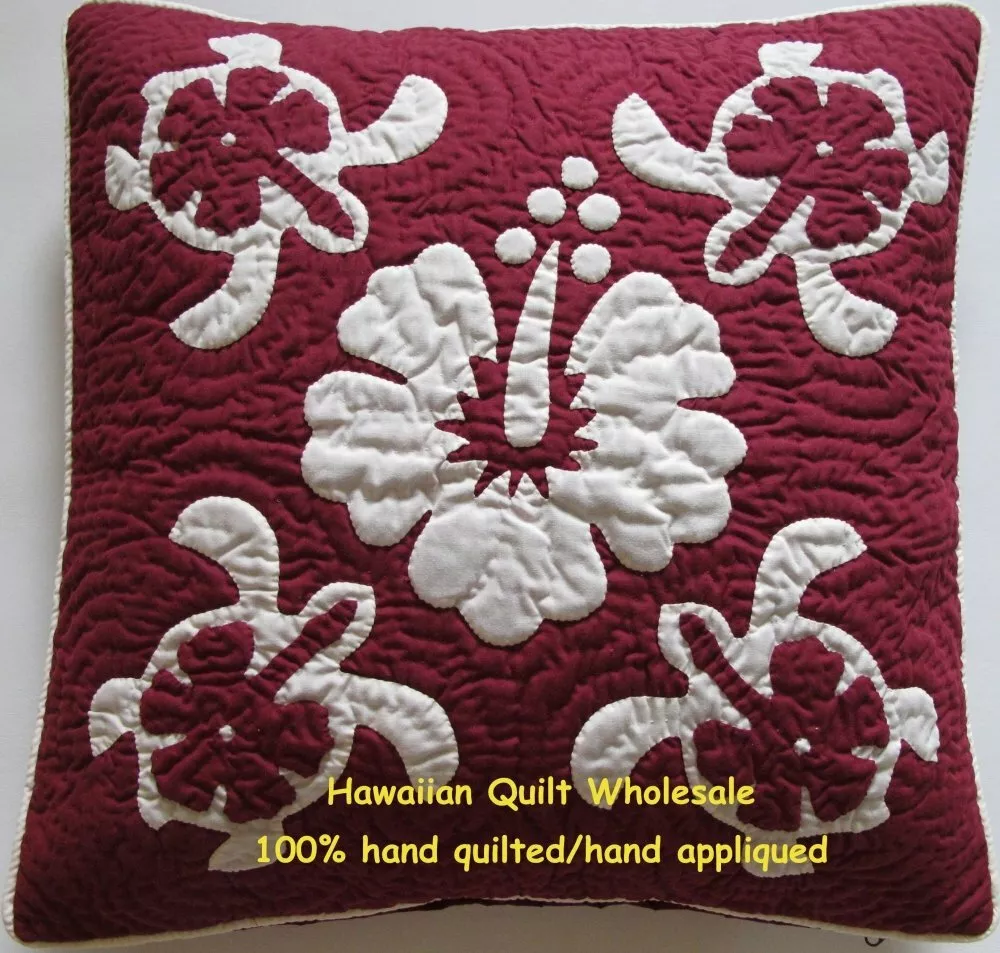 Hawaiian quilt pillow covers cheap