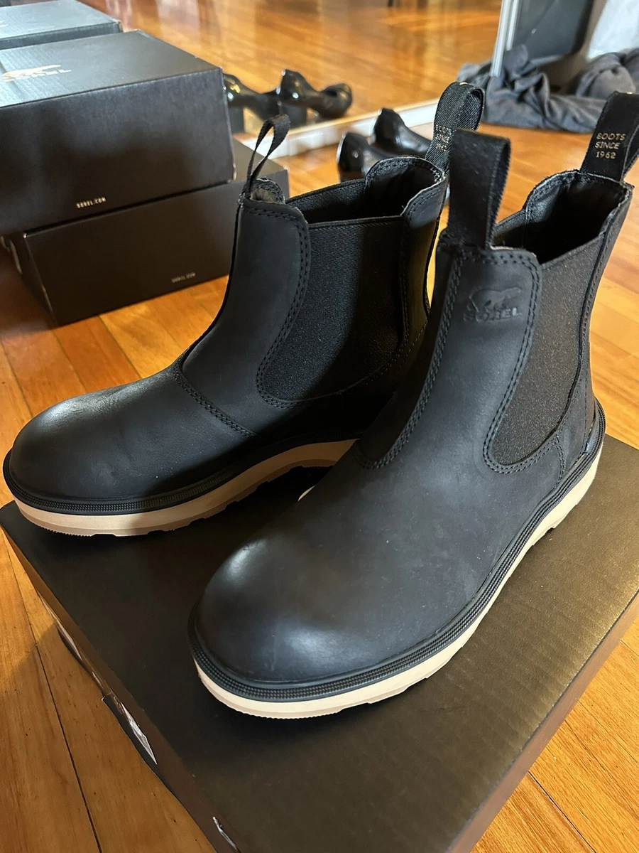 SOREL Women's Hi-Line Chelsea Boot…Black/Elk…Size 6.5 US - WATERPROOF